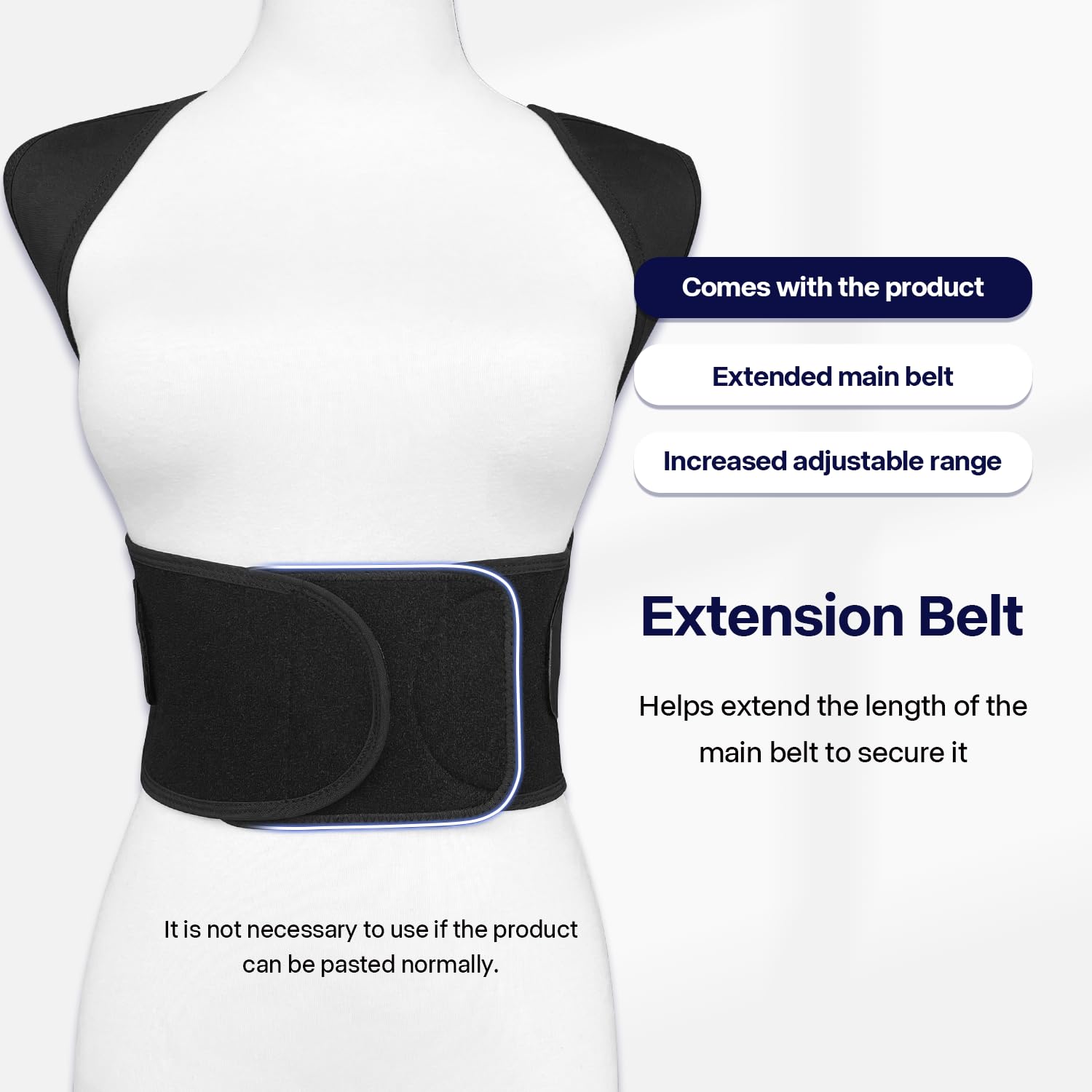 Posture Corrector for Women and Men, Adjustable Shoulder Posture Brace, Back Straightener Posture, Used for Middle and Upper Spine