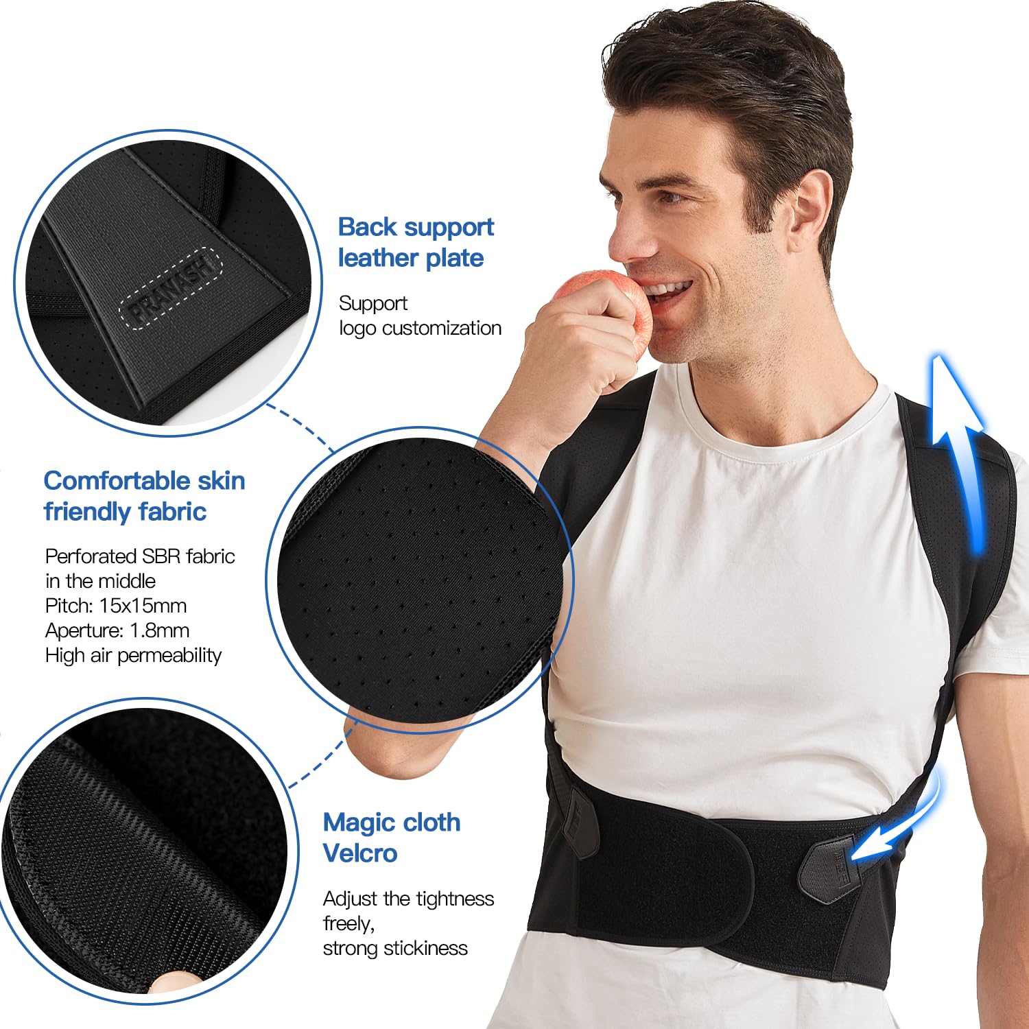 Posture Corrector for Women and Men, Adjustable Shoulder Posture Brace, Back Straightener Posture, Used for Middle and Upper Spine